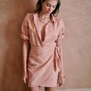 ISO Sezane Jamy plaid mini dress in size 38 or US 6